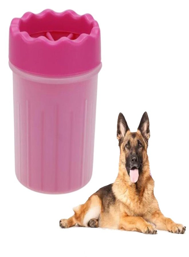 ويستيرن إرا فرشاة تنظيف أقدام الحيوانات الأليفة PawPerfect من ويسترن إيرا: فرشاة سيليكون محمولة 2 في 1 لتنظيف مخالب الحيوانات الأليفة، تنظيف سهل للكلاب والقطط من جميع الأحجام، وداعاً لآثار الأقدام الموحلة (وردي) - Image 1